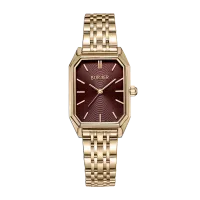 Женские часы Burker Isabell Gold Burgundy