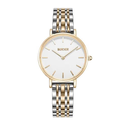 Женские часы Burker Ruby Petite Gold Silver