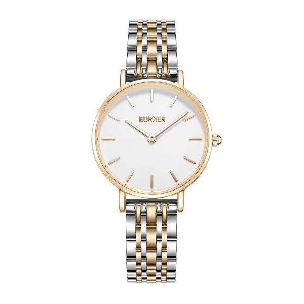 Женские часы Burker Ruby Petite Gold Silver