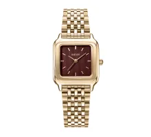Женские часы Burker Macy Gold Burgundy