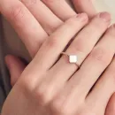 Женское кольцо Burker Flora Silver White Ring