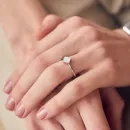 Женское кольцо Burker Flora Silver White Ring