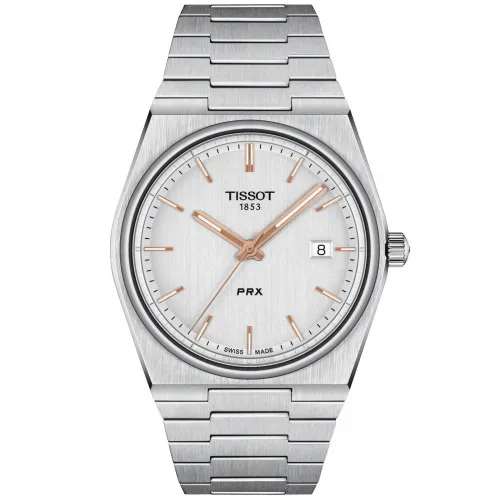 Мужские часы Tissot PRX Quartz White 40mm